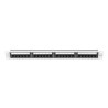 PATCH PANEL 24 PORTŮ 1U 19" CAT.6A UTP ŠEDÝ