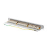 PATCH PANEL 24 PORTŮ 1U 19" CAT.6A FTP STÍNĚNÝ ŠEDÝ