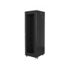 19" VOLNĚ STOJÍCÍ RACKOVÁ SKŘÍŇ 42U/600X800 (FLAT PACK) SE SÍŤOVANÝMI DVEŘMI ČERNÁ