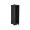 19" VOLNĚ STOJÍCÍ RACKOVÁ SKŘÍŇ 42U/600X800 (FLAT PACK) SE SÍŤOVANÝMI DVEŘMI ČERNÁ