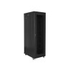 19" VOLNĚ STOJÍCÍ RACKOVÁ SKŘÍŇ 42U/800X1000 (FLAT PACK) SE SÍŤOVÝMI DVEŘMI ČERNÁ
