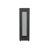 19" VOLNĚ STOJÍCÍ RACKOVÁ SKŘÍŇ 42U/800X1000 (FLAT PACK) SE SÍŤOVÝMI DVEŘMI ČERNÁ