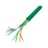 LAN KABEL CAT.5E UTP 305M PEVNÝ CU ZELENÝ