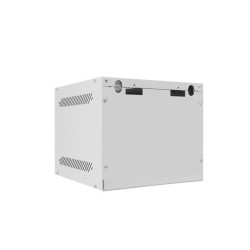 RACKOVÁ SKŘÍŇ 10" NÁSTĚNNÁ 4U/280X310 PRO VLASTNÍ MONTÁŽ S KOVOVÝMI DVEŘMI ŠEDÁ  (PLOCHÉ BALENÍ)