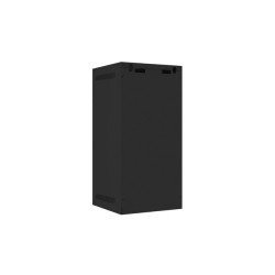 RACKOVÁ SKŘÍŇ 10" NÁSTĚNNÁ 12U/280X310 PRO VLASTNÍ MONTÁŽ S KOVOVÝMI DVEŘMI ČERNÁ  (PLOCHÉ BALENÍ)