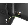 RACKOVÁ SKŘÍŇ 19" PRO MONTÁŽ NA STĚNU 6U/600X450 PRO VLASTNÍ MONTÁŽ S KOVOVÝMI DVEŘMI ČERNÁ  (PLOCHÉ BALENÍ)