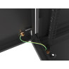 RACKOVÁ SKŘÍŇ 19" PRO MONTÁŽ NA STĚNU 6U/600X450 PRO VLASTNÍ MONTÁŽ S KOVOVÝMI DVEŘMI ČERNÁ  (PLOCHÉ BALENÍ)