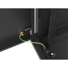 RACKOVÁ SKŘÍŇ 19" PRO MONTÁŽ NA STĚNU 6U/600X600 PRO VLASTNÍ MONTÁŽ S KOVOVÝMI DVEŘMI ČERNÁ  (PLOCHÉ BALENÍ)