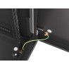 RACKOVÁ SKŘÍŇ 19" PRO MONTÁŽ NA STĚNU 6U/600X600 PRO VLASTNÍ MONTÁŽ S KOVOVÝMI DVEŘMI ČERNÁ  (PLOCHÉ BALENÍ)
