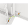 RACKOVÁ SKŘÍŇ 19" PRO MONTÁŽ NA STĚNU 6U/600X600 PRO VLASTNÍ MONTÁŽ S KOVOVÝMI DVEŘMI ŠEDÁ  (PLOCHÉ BALENÍ)