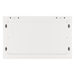RACKOVÁ SKŘÍŇ 19" PRO MONTÁŽ NA STĚNU 6U/600X600 PRO VLASTNÍ MONTÁŽ S KOVOVÝMI DVEŘMI ŠEDÁ  (PLOCHÉ BALENÍ)