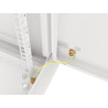 RACKOVÁ SKŘÍŇ 19" PRO MONTÁŽ NA STĚNU 9U/600X450 PRO VLASTNÍ MONTÁŽ S KOVOVÝMI DVEŘMI ŠEDÁ  (PLOCHÉ BALENÍ)