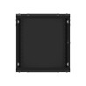 RACKOVÁ SKŘÍŇ 19" NÁSTĚNNÁ 12U/600X450 PRO VLASTNÍ MONTÁŽ S KOVOVÝMI DVEŘMI ČERNÁ  (PLOCHÉ BALENÍ)
