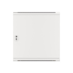 RACKOVÁ SKŘÍŇ 19" NÁSTĚNNÁ 12U/600X450 PRO VLASTNÍ MONTÁŽ S KOVOVÝMI DVEŘMI ŠEDÁ  (PLOCHÉ BALENÍ)