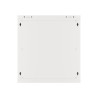 RACKOVÁ SKŘÍŇ 19" NÁSTĚNNÁ 12U/600X450 PRO VLASTNÍ MONTÁŽ S KOVOVÝMI DVEŘMI ŠEDÁ  (PLOCHÉ BALENÍ)