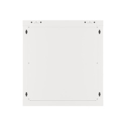 RACKOVÁ SKŘÍŇ 19" NÁSTĚNNÁ 12U/600X600 PRO VLASTNÍ MONTÁŽ S KOVOVÝMI DVEŘMI ŠEDÁ  (PLOCHÉ BALENÍ)