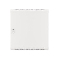 RACKOVÁ SKŘÍŇ 19" NÁSTĚNNÁ 12U/600X600 PRO VLASTNÍ MONTÁŽ S KOVOVÝMI DVEŘMI ŠEDÁ  (PLOCHÉ BALENÍ)