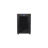19" VOLNĚ STOJÍCÍ RACKOVÁ SKŘÍŇ 15U/600X800 (FLAT PACK) S PROSKLENÝMI DVEŘMI LCD ČERNÁ  V2