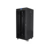19" VOLNĚ STOJÍCÍ RACKOVÁ SKŘÍŇ 27U/600X600 (FLAT PACK) S PROSKLENÝMI DVEŘMI LCD ČERNÁ  V2