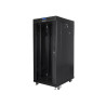 19" VOLNĚ STOJÍCÍ RACKOVÁ SKŘÍŇ 27U/600X800 (FLAT PACK) S PROSKLENÝMI DVEŘMI LCD ČERNÁ  V2