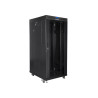 19" VOLNĚ STOJÍCÍ RACKOVÁ SKŘÍŇ 27U/600X800 (FLAT PACK) S PROSKLENÝMI DVEŘMI LCD ČERNÁ  V2