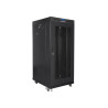 19" VOLNĚ STOJÍCÍ RACKOVÁ SKŘÍŇ 27U/600X800 (FLAT PACK) SE SÍŤOVÝMI DVEŘMI LCD ČERNÁ  V2