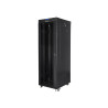19" VOLNĚ STOJÍCÍ RACKOVÁ SKŘÍŇ 37U/600X800 (FLAT PACK) S PROSKLENÝMI DVEŘMI LCD ČERNÁ  V2