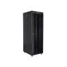 19" VOLNĚ STOJÍCÍ RACKOVÁ SKŘÍŇ 37U/600X800 (FLAT PACK) S PROSKLENÝMI DVEŘMI LCD ČERNÁ  V2