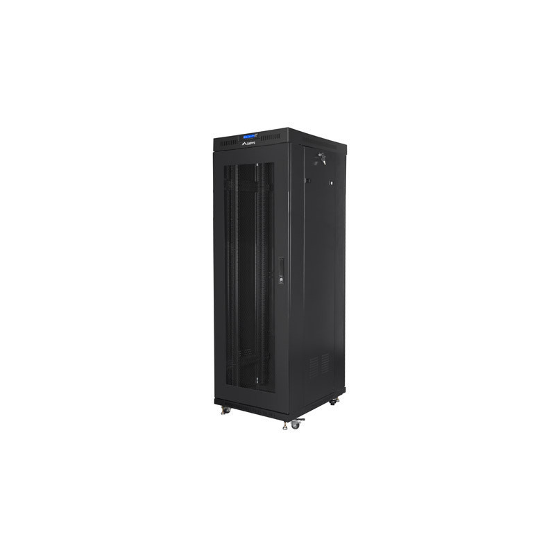 RACKOVÁ SKŘÍŇ 19" VOLNĚ STOJÍCÍ 37U/600X800 (FLAT PACK) S DVÍŘKY SE SÍŤKOU LCD ČERNÁ V2 RACKOVÁ SKŘÍŇ 19" VOLNĚ STOJÍCÍ 37U/600X800 (FLAT PACK) S DVÍŘKY SE SÍŤKOU LCD ČERNÁ V2