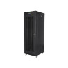 RACKOVÁ SKŘÍŇ 19" VOLNĚ STOJÍCÍ 37U/600X800 (FLAT PACK) S DVÍŘKY SE SÍŤKOU LCD ČERNÁ  V2