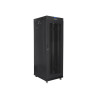 RACKOVÁ SKŘÍŇ 19" VOLNĚ STOJÍCÍ 37U/600X800 (FLAT PACK) S DVÍŘKY SE SÍŤKOU LCD ČERNÁ  V2