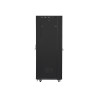 RACKOVÁ SKŘÍŇ 19" VOLNĚ STOJÍCÍ 37U/600X800 (FLAT PACK) S DVÍŘKY SE SÍŤKOU LCD ČERNÁ  V2