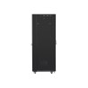 RACKOVÁ SKŘÍŇ 19" VOLNĚ STOJÍCÍ 37U/600X800 (FLAT PACK) S DVÍŘKY SE SÍŤKOU LCD ČERNÁ  V2