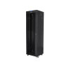19" VOLNĚ STOJÍCÍ RACKOVÁ SKŘÍŇ 42U/600X600 (FLAT PACK) S PROSKLENÝMI DVEŘMI LCD ČERNÁ  V2