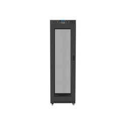 19" VOLNĚ STOJÍCÍ RACKOVÁ SKŘÍŇ 42U/600X800 (FLAT PACK) SE SÍŤOVÝMI DVEŘMI LCD ČERNÁ  V2