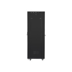 19" VOLNĚ STOJÍCÍ RACKOVÁ SKŘÍŇ 42U/600X800 (FLAT PACK) SE SÍŤOVÝMI DVEŘMI LCD ČERNÁ  V2