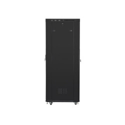 19" VOLNĚ STOJÍCÍ RACKOVÁ SKŘÍŇ 42U/600X1000 (FLAT PACK) S PROSKLENÝMI DVEŘMI LCD ČERNÁ  V2