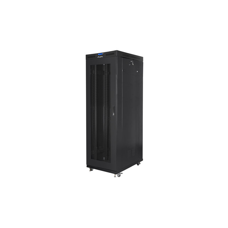 RACKOVÁ SKŘÍŇ 19" VOLNĚ STOJÍCÍ 37U/800X1000 (FLAT PACK) ČERNÁ S PROSKLENÝMI DVEŘMI LCD V2 RACKOVÁ SKŘÍŇ 19" VOLNĚ STOJÍCÍ 37U/800X1000 (FLAT PACK) ČERNÁ S PROSKLENÝMI DVEŘMI LCD V2