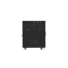 RACKOVÁ SKŘÍŇ 19" VOLNĚ STOJÍCÍ 15U/800X1000 (FLAT PACK) ČERNÁ S PROSKLENÝMI DVEŘMI LCD  V2