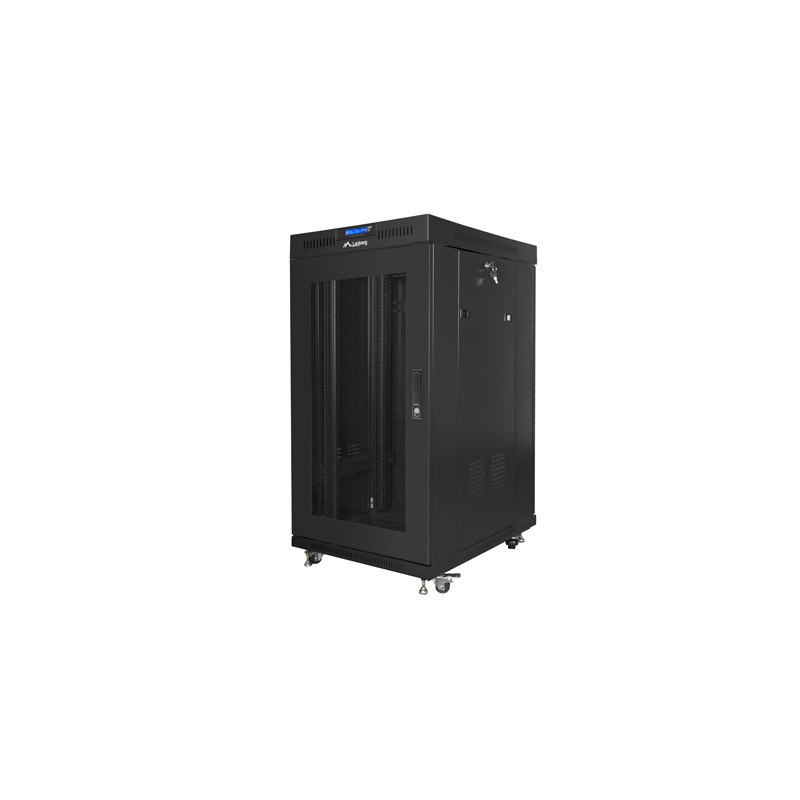 19" VOLNĚ STOJÍCÍ RACKOVÁ SKŘÍŇ 22U/800X800 (FLAT PACK) ČERNÁ S PROSKLENÝMI DVEŘMI LCD V2 19" VOLNĚ STOJÍCÍ RACKOVÁ SKŘÍŇ 22U/800X800 (FLAT PACK) ČERNÁ S PROSKLENÝMI DVEŘMI LCD V2
