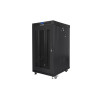 19" VOLNĚ STOJÍCÍ RACKOVÁ SKŘÍŇ 22U/800X800 (FLAT PACK) ČERNÁ S PROSKLENÝMI DVEŘMI LCD  V2