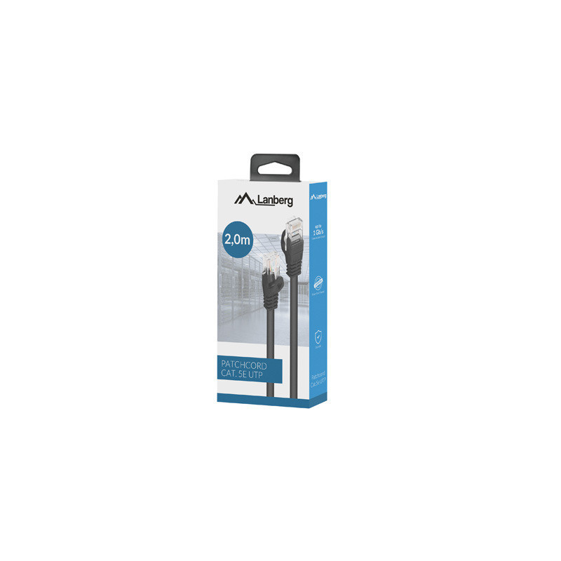 PATCHCORD CAT.5E UTP 2M BLACK  BOX 