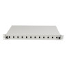 19" 1U OPTICKÝ PATCH PANEL  12XSC SIMPLEX / 12XLC DUPLEX ŠEDÝ + PŘÍSLUŠENSTVÍ