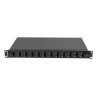 19" 1U OPTICKÝ PATCH PANEL  12XSC DUPLEX / 12XLC QUAD ČERNÝ + PŘÍSLUŠENSTVÍ
