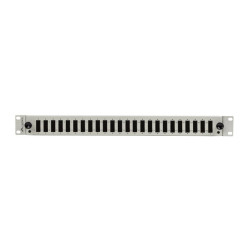19" 1U OPTICKÝ PATCH PANEL  24XSC DUPLEX / 24XLC QUAD ŠEDÝ + PŘÍSLUŠENSTVÍ