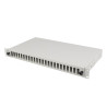 19" 1U OPTICKÝ PATCH PANEL  24XSC DUPLEX / 24XLC QUAD ŠEDÝ + PŘÍSLUŠENSTVÍ