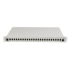 19" RACKOVÝ 1U OPTICKÝ PATCH PANEL  24XSC SIMPLEX/24XLC DUPLEX + PŘÍSLUŠENSTVÍ