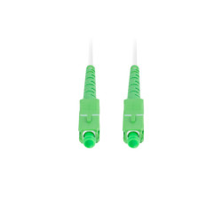 OPTICKÝ PATCHCORD SM SC/APC-SC/APC SIMPLEX 10M LSZH G657B3 3.0MM BÍLÝ 