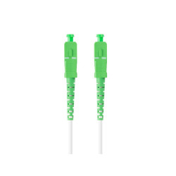 OPTICKÝ PATCHCORD SM SC/APC-SC/APC SIMPLEX 10M LSZH G657B3 3.0MM BÍLÝ 
