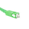 OPTICKÝ PATCHCORD SM SC/APC-SC/APC SIMPLEX 20M LSZH G657B3 3.0MM BÍLÝ 